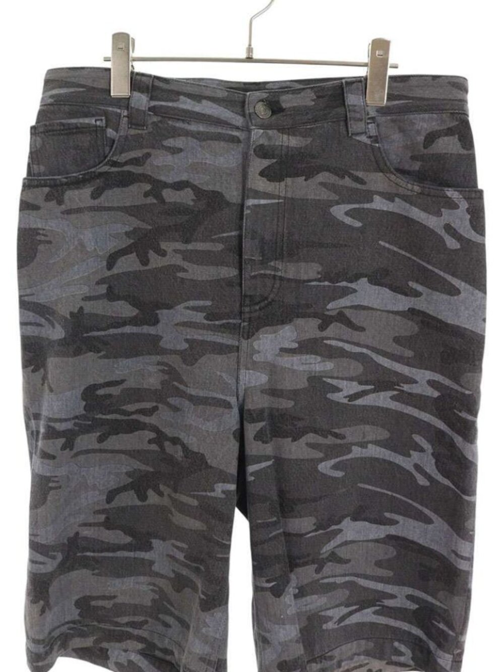 Balenciaga Camouflage Denim Shorts 32